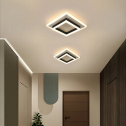 Pheashine Modern Square 30W 3000K Led Ceiling Light, 30X30X7Cm, Black + White, 3300Lm, Bedroom, Living Room, Dining Etc - thumbnail 7
