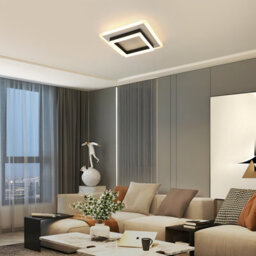 Pheashine Modern Square 30W 3000K Led Ceiling Light, 30X30X7Cm, Black + White, 3300Lm, Bedroom, Living Room, Dining Etc - thumbnail 8