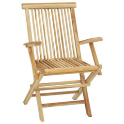 Berkfield 5 Piece Outdoor Dining Set Solid Teak Wood - thumbnail 7