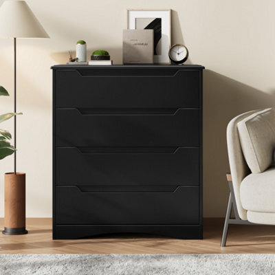 Bealife 4 Drawer Chest Of Drawers, Bedroom Drawer Dresser, Modern Storage Unit With Anti-Tipping Device For Bedroom & Living Room