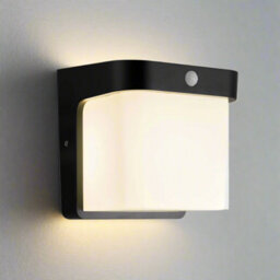 CGC Lighting Cgc Rhea Black Cube Pir Motion Sensor Led Outdoor Wall Light 4000K Natural White Integrated Led Ip65 - thumbnail 3