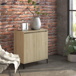 Berkfield Industrial Sideboard Sonoma Oak 60X35X70 Cm Engineered Wood - thumbnail 2