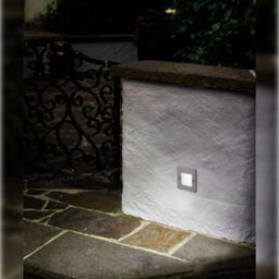 Long Life Lamps Company Mini Led Brick Light Outdoor Step Wall Light 70mm Square Ip54 Cool White Zlc052Cw - thumbnail 7