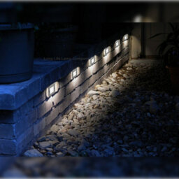 Long Life Lamps Company Mini Led Brick Light Outdoor Step Wall Light 70mm Square Ip54 Cool White Zlc052Cw - thumbnail 8