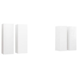 Berkfield Tv Cabinets 4 Pcs White 30.5X30X90 Cm Engineered Wood - thumbnail 2