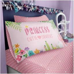 Gc Gaveno Cavailia Printed Kids Fitted Sheet Cutie Suraus Single Pink Pollycotton Sheets For Children Bedding - thumbnail 1