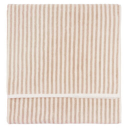 Yard Hebden Striped 100% Cotton Xl Bath Sheet, Natural, 100 X 180Cm - thumbnail 1