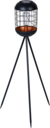 Netagon Garden Outdoor Solar Powered Led Black & Copper Tripod Lamp Light - thumbnail 2