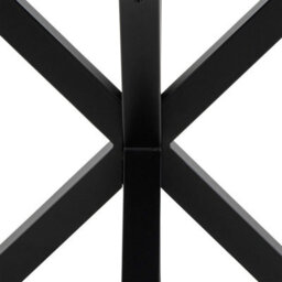 Wyld Haus Perth 119Cm Round White Ceramic Dining Table With Black Metal Legs - thumbnail 6