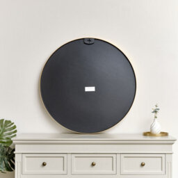 Melody Maison Large Round Antique Gold Wall Mirror - 80Cm X 80Cm - thumbnail 6
