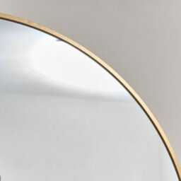 Melody Maison Large Round Antique Gold Wall Mirror - 80Cm X 80Cm - thumbnail 4