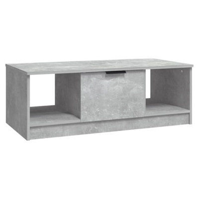 Berkfield Stylish Coffee Table Concrete Grey 102X50X36 Cm Engineered Wood - image 1