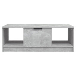 Berkfield Stylish Coffee Table Concrete Grey 102X50X36 Cm Engineered Wood - thumbnail 3