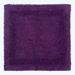 Homescapes Luxury Reversible Cotton Shower Mat - Plum - thumbnail 1