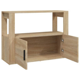 Berkfield Sideboard Sonoma Oak 80X30X60 Cm Engineered Wood - thumbnail 7