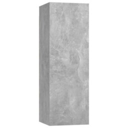 Berkfield 10 Piece Tv Cabinet Set Concrete Grey Engineered Wood - thumbnail 7