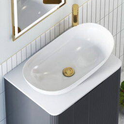 Royal Bathrooms Avenza 600mm Matt Obsidian Black Wall Hung Bathroom Countertop Vanity Unit 1 Drawer With Cesar Basin - thumbnail 7