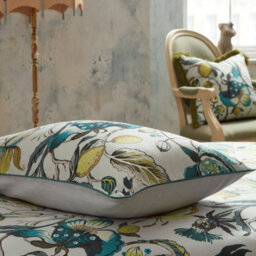 Ew By Edinburgh Weavers Morton Floral Cotton Sateen Piped Pillowcase Pair - thumbnail 2