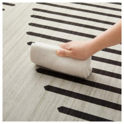 Ameha Printed Rug Modern Living Room Bedroom Area Carpets Stylish Abstract Lines Or Optical Wave Pattern Rugs 120X170 Cm - thumbnail 5