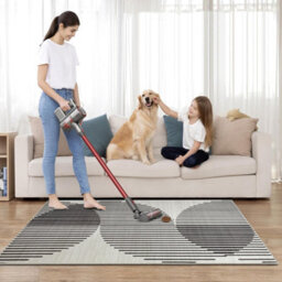 Ameha Printed Rug Modern Living Room Bedroom Area Carpets Stylish Abstract Lines Or Optical Wave Pattern Rugs 120X170 Cm - thumbnail 2