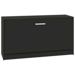 Vidaxl Shoe Bench Black 80X24X45 Cm Engineered Wood - thumbnail 2