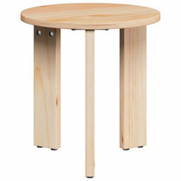 Berkfield Coffee Table 3 Pcs Natural Solid Pine Wood - thumbnail 9