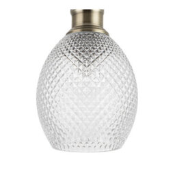 Cosylyte Auburn Bathroom Classic Faceted Glass Ceiling Flush Light - Matt Black - thumbnail 6