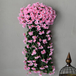 8 Pack Decorative Artificial Flowers: Vines, Hydrangeas For Hanging On The Wall, Roses - thumbnail 4