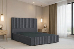 "Nexus Verona Plush Divan, Steel, 54"" Hb + 12"" Fb, 2 Drawers Left, Open Coil Mattress, Small Single" - thumbnail 5