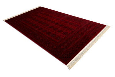 RugsX Orient 6889 Carpet Burgundy Black Buchara, Frame, Oriental, With Fringes 180X270 Cm - image 1