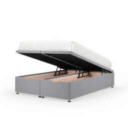 Bedmaster Silver Plush Velvet Ottoman Divan Base Single - thumbnail 2