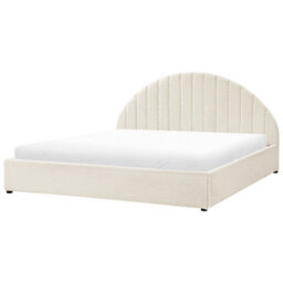 Beliani Ottoman Bed Boucle Chadenet 180 X 200 Cm (Eu Super King) Off-White - thumbnail 5
