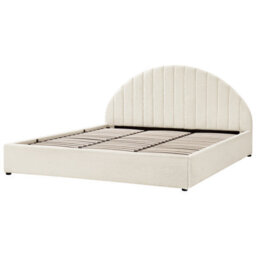 Beliani Ottoman Bed Boucle Chadenet 180 X 200 Cm (Eu Super King) Off-White - thumbnail 6