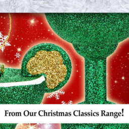 Green Glitter Cocktail Decoration Hand Painted Hanging Christmas - thumbnail 7