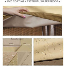 Outdoor Sofa Cover For 3-Seater Sofa, Waterproof, Windproof, Dustproof, 224 X 83 84 Cm - thumbnail 5