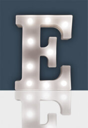 St Helens Home And Garden Battery Operated 3D Led Letter E Light - thumbnail 1