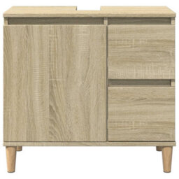 Berkfield Bathroom Cabinet Sonoma Oak 65X33X60 Cm Engineered Wood - thumbnail 4