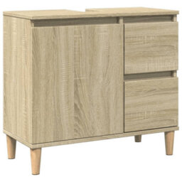 Berkfield Bathroom Cabinet Sonoma Oak 65X33X60 Cm Engineered Wood - thumbnail 2