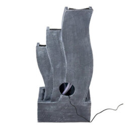 01-Straight Waterfall Garden Water Feature Outdoor Led Fountain Straight Waterfall Cascading Bowls - thumbnail 6