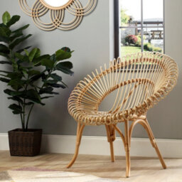 Desser Shanghai Chair Natural Rattan Indoor (H)93Cm X (W)97Cm X (D)82Cm - thumbnail 2