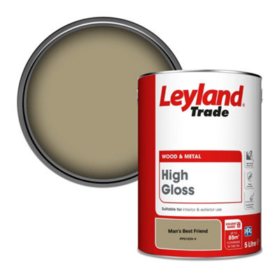 Leyland Trade Wood & Metal High Gloss Paint Man's Best Friend (Ppg1026-4) 5L - image 1