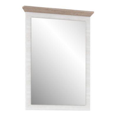 Furniture To Go Illopa Mirror In Oak Nelson/snowy Oak - image 1