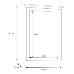 Furniture To Go Illopa Mirror In Oak Nelson/snowy Oak - thumbnail 6