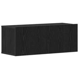 Walplus Tv Cabinets 2 Pcs Black Oak 80 X 30 X 30 Cm Engineered Wood - thumbnail 2
