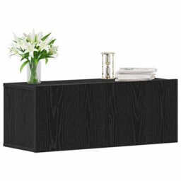 Walplus Tv Cabinets 2 Pcs Black Oak 80 X 30 X 30 Cm Engineered Wood - thumbnail 3
