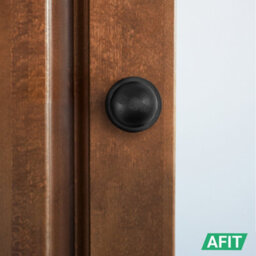 Afit Black Iron Door Knobs - 2 Pairs Of Cast Iron Antique Ball Mortice Knobs - thumbnail 6