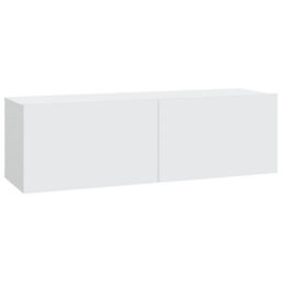 Berkfield 4 Piece Tv Cabinet Set White Engineered Wood - thumbnail 7