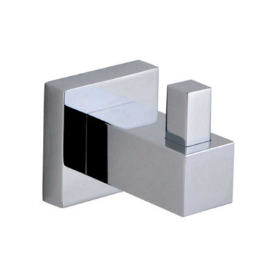 Arley Salm Bathroom Wall Mounted Robe Towel Hook Holder Brass Chrome - image 1