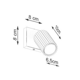 Luminosa Lighting Luminosa Karbon Square Base Single Spotlight Taupe 1X Gu10 - thumbnail 7