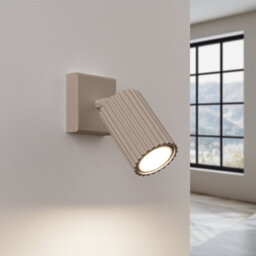 Luminosa Lighting Luminosa Karbon Square Base Single Spotlight Taupe 1X Gu10 - thumbnail 3